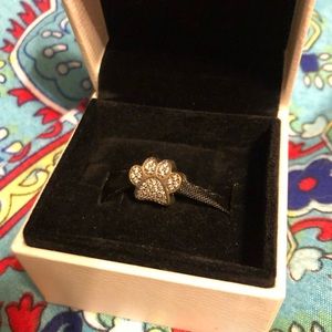 Pandora Sparkling Pawprint Charm